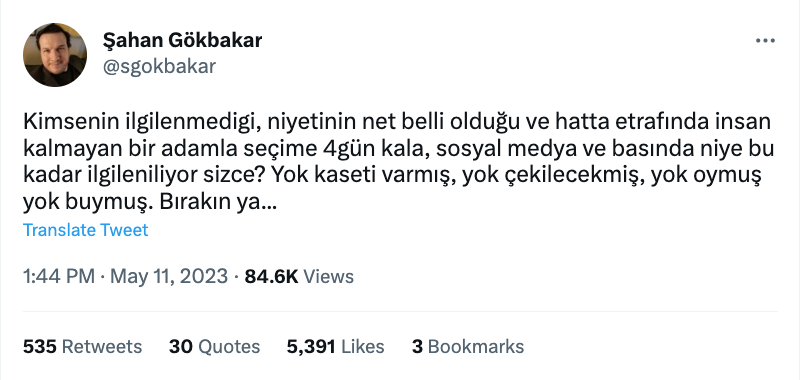 sahan gokbakar dan muharrem ince ile ilgili gundem olan paylasim ya birakin ya